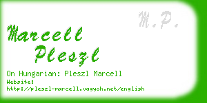 marcell pleszl business card